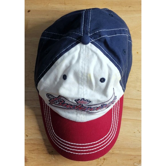 Budweiser King Of Beers Hat Red White Blue Slouch Cap Adjustable - Picture 4 of 7